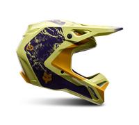 FOX V1 Image Print Motocross Helmet, yellow/purple, size M