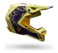FOX V1 Image Print MX Helmet Pear YellowS Pear Yellow