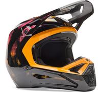 FOX V1 Kairos Motocross Helmet, black-orange, size M for Men