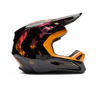 FOX V1 Kairos Motocross Helmet, black-orange, size M for Men