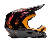 FOX V1 Kairos Tangerine Motocross Helmet M unisex Black/Yellow, M