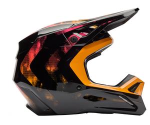 FOX V1 Kairos Tangerine Motocross Helmet unisex Black/Yellow, S