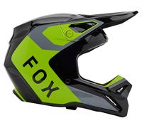 FOX V1 Lean MX24 Motocross Helmet Grey/Yellow XL gray