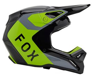 FOX V1 Lean MX24 Motocross Helmet unisex Grey/Yellow, 2XL