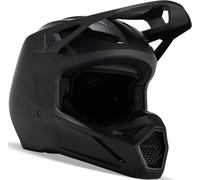 FOX V1 Matte Black 2023 Youth Motocross Helmet, black, size S
