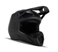 FOX V1 Matte Black 2023 Youth Motocross Helmet, black, size M