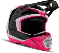 FOX V1 Nitro MIPS Motocross Helmet, black/white/pink, size XL (61/62)