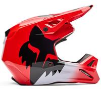 FOX V1 SHIELD MX-Helm fluo rot L