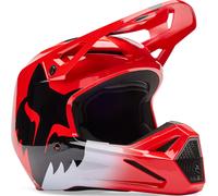 FOX V1 Shield Youth Motocross Helmet, red, size L