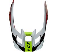FOX V2 Voke Helmet Peak, white/red, size L