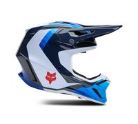 §FOX V3 Fade MX Helmet White-Blue§