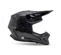 §FOX V3 Rs Carbon Solid MX Helmet Black§