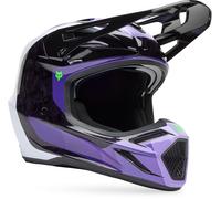 FOX V3 RS Grid MIPS Motocross Helmet, black-purple, size XS for Men