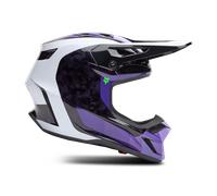 FOX V3 RS Grid MIPS Motocross Helmet, black-purple, size L for Men