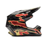 FOX V3 RS Inning Motocross Helmet, black-red, size S for Men
