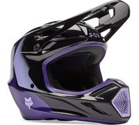 FOX V3 Spire Youth Motocross Helmet, black/purple, size Y/S (49/51)