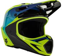FOX V3 Streak Youth Motocross Helmet, black-green, size S