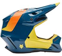FOX V3 TINE MX-Helm dämmerungsblau-gelb M