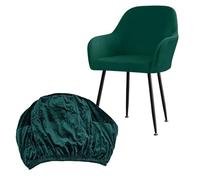 Fox Velvet Fabric Stretch Home Hotel Dining for Ideal for Home with Silver and Fox Crafted from Fabric it Stays Fresh for Long-Term use (Dark Green)