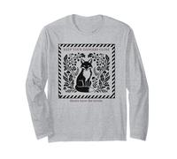 Fox Vintage Folk Art Dark Humor Animal Fox Long Sleeve T-Shirt