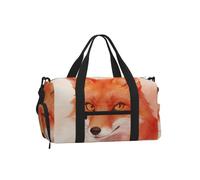 Fox Wash Art Sports Duffel Bag-Weekender with Shoe Compartment