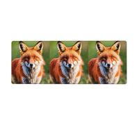 Fox Washable Keyboard Mat Oversized Desk Pad for Easy Cleaning and Enhanced Workspace