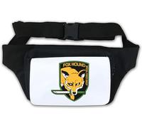 Fox with Knife Waist Bag Fanny Pack White