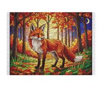 Fox Wooden Jigsaw Puzzles for Adults 35/70/120/200/300/5001000 Pieces - Art for Wall Decor - Durable Poplar Wood, Zero Dust, UV Vibrant Print - Family Group Activity & Unique Gift