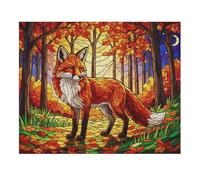 Fox Wooden Jigsaw Puzzles for Adults 35/70/120/200/300/5001000 Pieces - Art for Wall Decor - Durable Poplar Wood, Zero Dust, UV Vibrant Print - Family Group Activity & Unique Gift