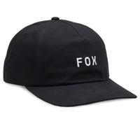 FOX WORDMARK peak cap black plain
