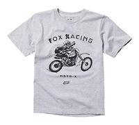 Fox Youth Brigade Ss Tee Light Heather Grey