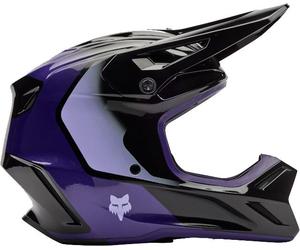FOX YTH V3 SPIRE Kinder Helm schwarz-violett YS