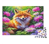 Fox1000 Piece Jigsaw Puzzles for Adults Family Game FlowerChallenging for Home Decoration Great Gift Idea38x26cm/1000pcs