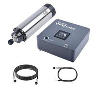 FoxAlien 1.5KW VFD Air Cooled CNC Spindle Motor Kit for CNC Router Machine, 65mm Diameter 24000 RPM Spindle for Wood Acrylic Aluminum Copper Carving Cutting