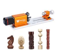 FoxAlien 4th Axis Rotary Module for Masuter 3S, XE-Ultra, XE-PRO CNC Router Machine, with NEMA23 Closed Loop Stepper 10:1 Reduction Gearbox for Cylindrical Wood Metal Engraving (AC57-10)