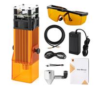 FoxAlien - FA40W Fixed Focus Class 4 450nm PWM TTL Engraver Module for FoxAlien Masuter 4040, Masuter Pro, 4040-XE, WM3020, XE-PRO, Vasto Series CNC Engraving Machine (10000mW Optical Output)