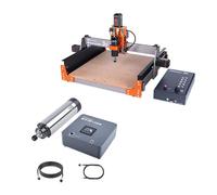 FoxAlien Masuter 3S Desktop CNC Router Machine and 1.5kW VFD Spindle Upgrade Kit for Wood Metal Cutting