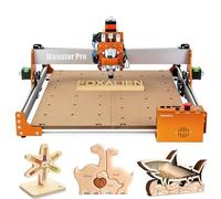 FoxAlien Masuter Pro CNC Router Machine, Upgraded 3-Axis Engraving All-Metal Milling Machine for Wood Acrylic MDF Nylon Carving Cutting