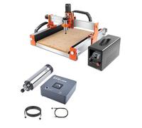 FoxAlien XE-PRO CNC Router Machine and 1.5kW VFD Spindle Upgrade Kit for Metal Wood Cutting
