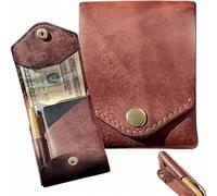 Foxananyn Multifunctional Compact Wallet, The Conan Wallet, Handmade Leather Card Holder(1PCS)