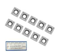 FOXBC 15x15x2.5mm R150 Carbide Inserts Knife for Planer Helical Cutterhead and Wood Woodturning Tool - 10 Pack