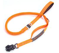 FOXBI Dog Leash Large Medium Dogs, Heavy Duty Rope Bungee Leash Shock Absorption Elastic Dog Lead for Walking Training Travel,Orange