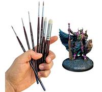 FOXBITE Kolinsky Sable Set Brushes for Miniature Painting Modeling Pieces Fine Detail Paint Brush Miniature Painting Kit Mini Paints Acrylic tabletop
