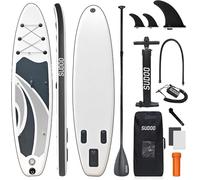 FOXCID Inflatable Stand Up Paddle Board with SUP Accessories, Anti-Slip EVA Deck, 10’6’’ Inflatable Paddle Boards for Adults & Youth of All Skill Levels