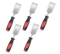 FOXCUP 50mm Bevel Edge Steel Wood Carving Chisel (Pack of 5) - Plastic Handle - Medium Size