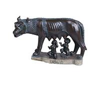 FOXCUP Italy Rome Lupa Capitolina 3D Resin Sculpture, Natural, Culture, Classical, 19.5 x 9.5 cm