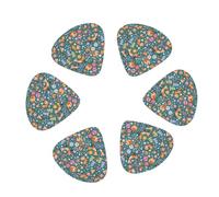 Foxes and Birds in Forest 12 Pack Guitar Picks Plectrums with Organizer Storage Box, Guitar Picks for Bass Electric Acoustic Guitars Ukulele