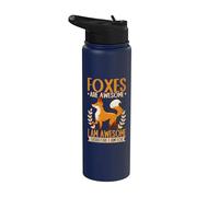 Foxes are Awesome, I Am Awesome Therefore I Am A Fox Stainless Steel Insulated Water Bottle