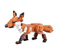Foxes Building Blocks, Forest Animals Building Set, Creative Ideas Animals Bricks Toys, Zoos Model Toys for Kids, Party Favors, Decoration, Gifts for Kids and Adults, 155 Pieces
