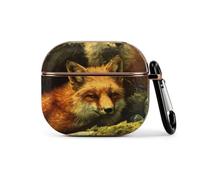 Foxes Forests Rocks Moss Case Compatible with Airpods 3 | Protective Cover Keychain PC
